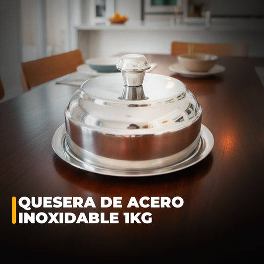 Quesera de 1KG - 100% Acero Inoxidable