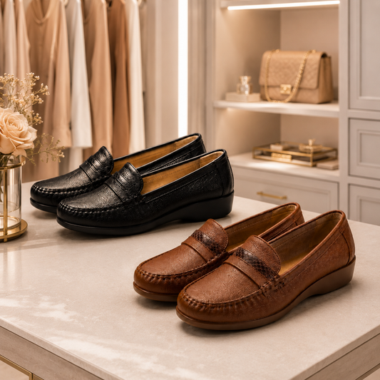 Mocasines Isabella (100% Cuero vacuno + Interior Anti transpirable: Forro de Badana)