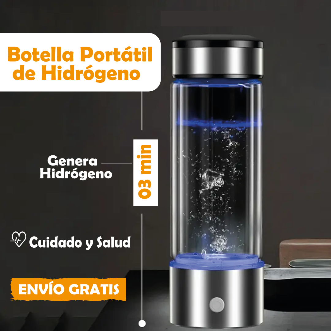 Botella generadora de Hidrógeno. (Maquina Ionizadora) 500 ml - Múltiples beneficios para tu salud 🚛 (ENVIO GRATIS Y PAGA AL RECIBIR)