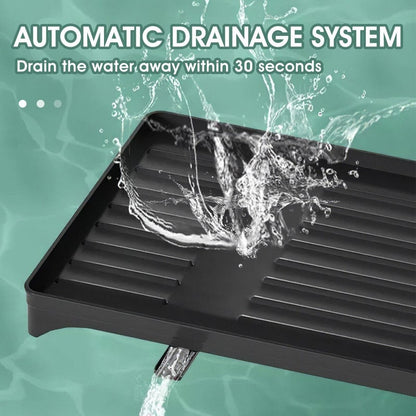 Escurridor Lux® de 2 Niveles Hecho de Acero Inoxidable Carbonado + Drenaje automático / ENVIO GRATIS Y PAGA EN CASA