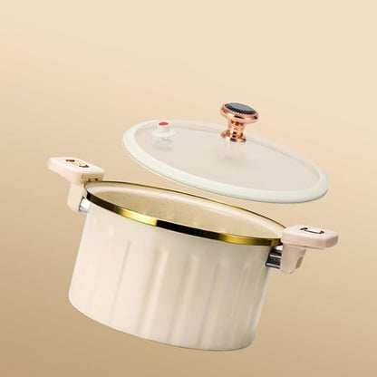 Olla de Micro Presión Antiadherente (Modelo Original: Filo Dorado) - Capacidad: 5 Litros