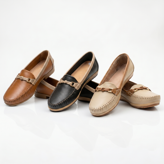 Mocasines Victoria (100% Cuero vacuno + Interior Anti transpirable: Forro de Badana)