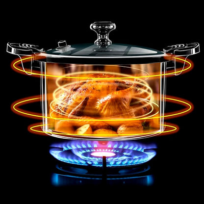 Olla de Micro Presión Antiadherente (Modelo Original: Filo Dorado) - Capacidad: 5 Litros