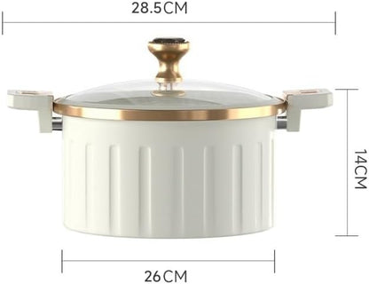 Olla de Micro Presión Antiadherente (Modelo Original: Filo Dorado) - Capacidad: 5 Litros