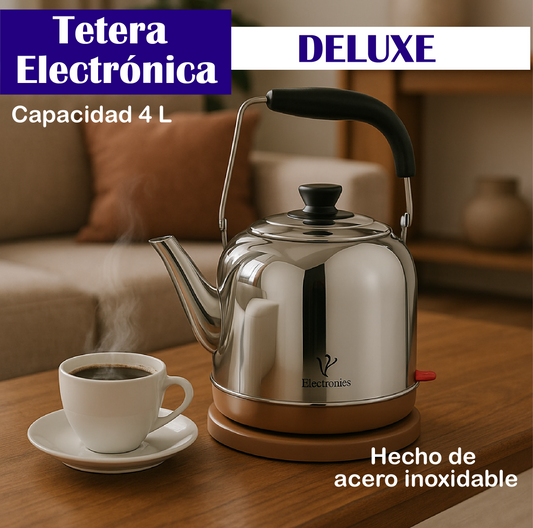 Tetera Electrónica Deluxe - 4 Litros (100% Acero Inoxidable)